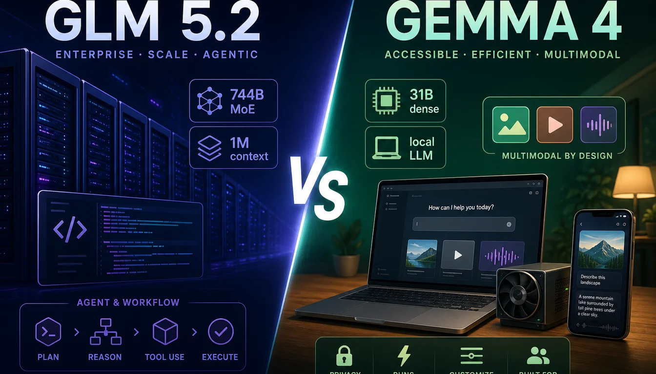 GLM 5.2 vs Gemma 4: 2026년 어떤 모델을 선택해야 할까?