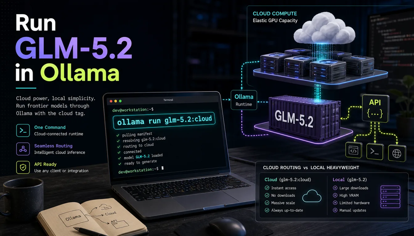 GLM-5.2 in Ollama ausführen: Cloud-Tag, lokales Setup & API-Anleitung
